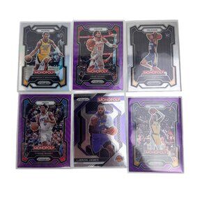 6 Monopoly Panini Prizm 2024 NBA Basketball Cards